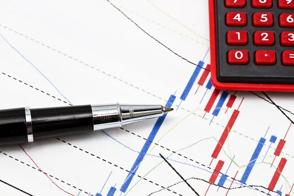 Analyse van gegevens in de aandelenmarkt of andere — Stockfoto