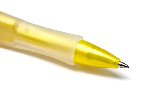 Fecho amarelo da caneta — Fotografia de Stock
