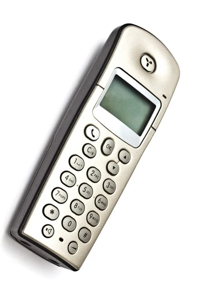 Trådlös telefon isolerad på vit — Stockfoto
