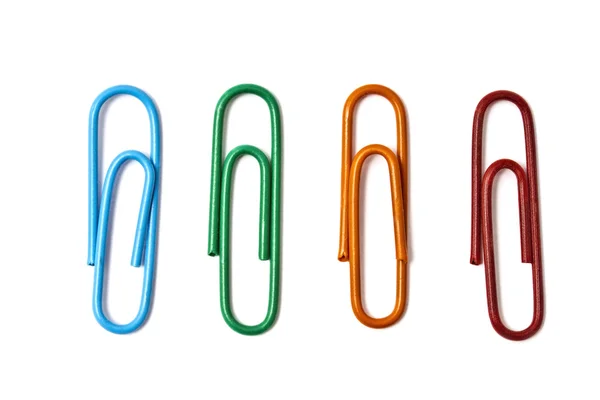 Colorful paperclips — Stock Photo, Image