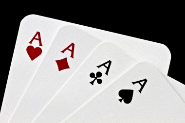 Four Aces closeup clipart