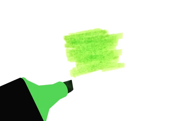 Green highlighter — Stock Photo, Image