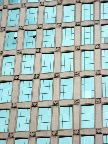 Mrakodrap windows pozadí v hong Kongu — Stock fotografie