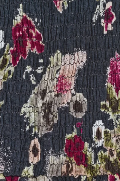 Textura Fundo Tecido Floral Colorido — Fotografia de Stock