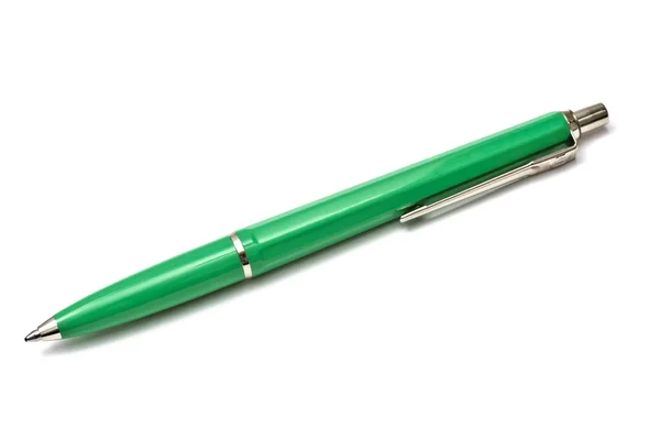Grüner Kugelschreiber — Stockfoto