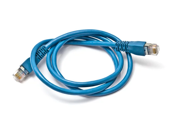 Plug de red azul — Foto de Stock