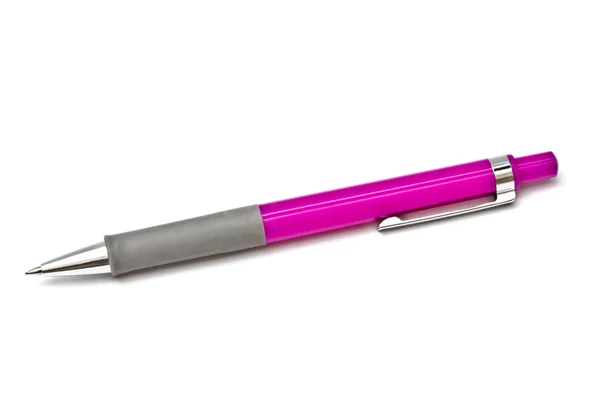 Roze Pen Geïsoleerd Witte Achtergrond — Stockfoto