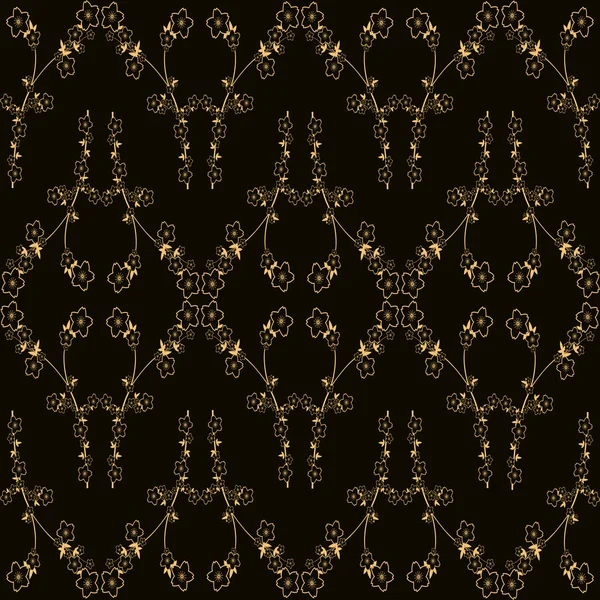 Seamless Wallpaper Floral Pattern — Stock Photo, Image