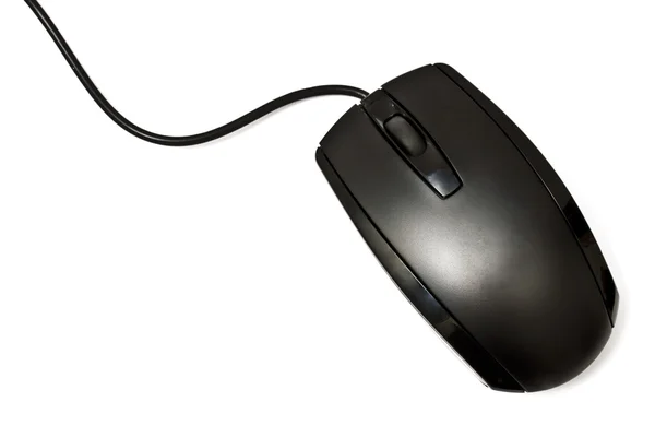 Rato de computador preto — Fotografia de Stock