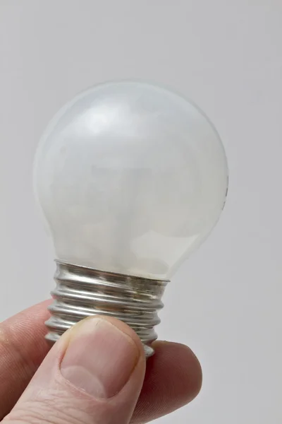 Light Bulb Hand Closeup — Stock Photo, Image