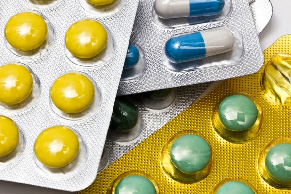 Background Capsules Pills Closeup — Stock Photo, Image
