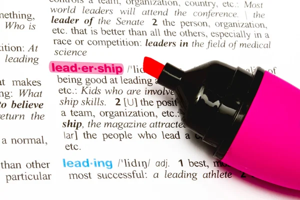 The word Leadership — Stock Photo, Image