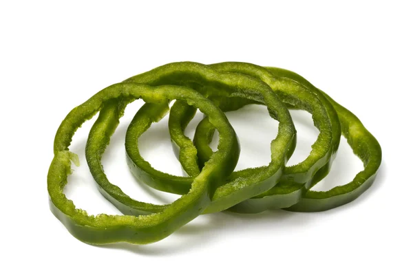 Τεμαχισμένο πράσινο πιπέρι — Φωτογραφία Αρχείου