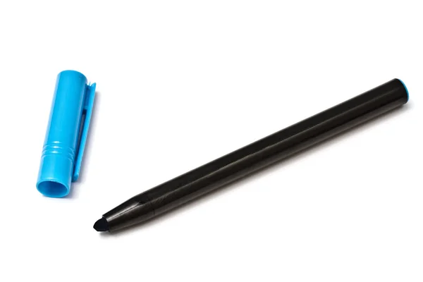 Mavi fosforlu kalem — Stok fotoğraf