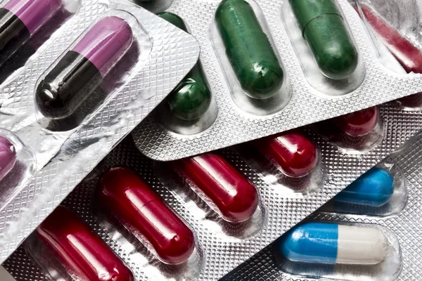Diverse capsule e pillole — Foto Stock
