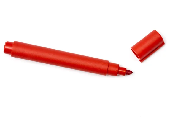 红色荧光笔 — 图库照片