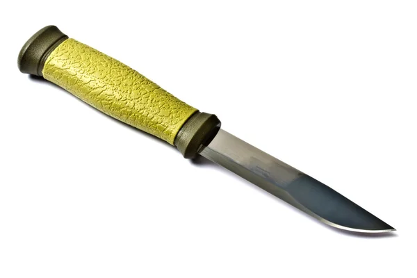 Lovecký nůž izolovaný na bílém — Stock fotografie