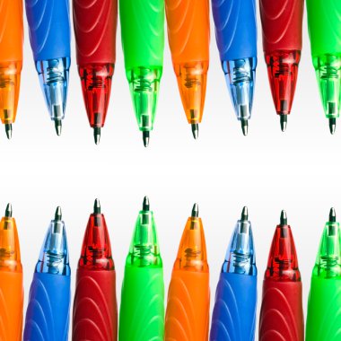 Colorful pens clipart