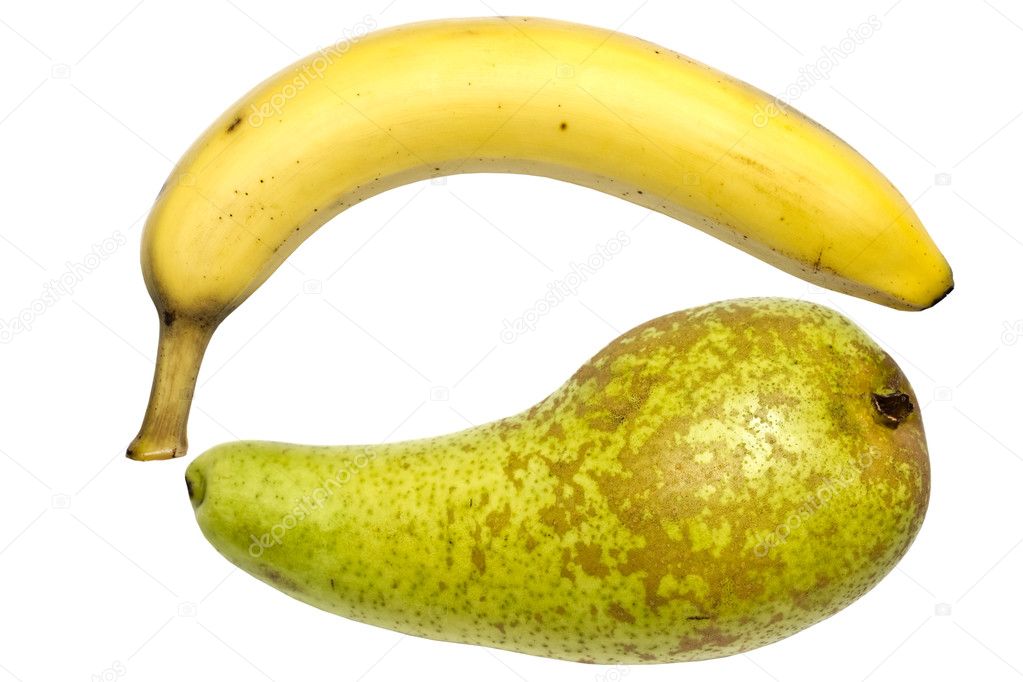 Banana and pear