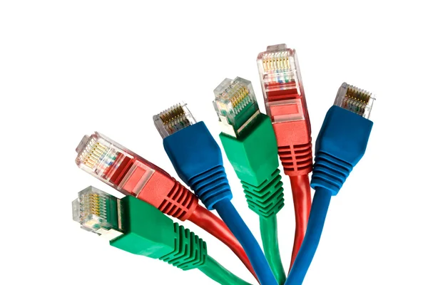 Colorful network cables — Stock Photo, Image
