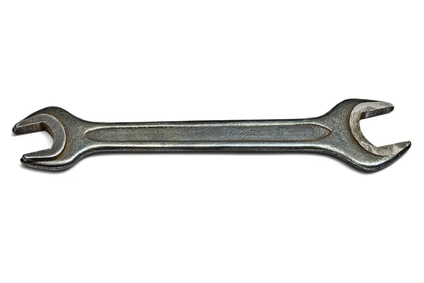Uma velha chave isolada no branco — Fotografia de Stock