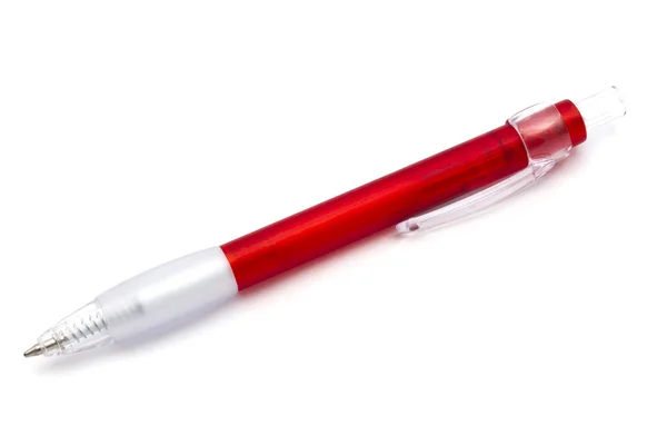 Czerwony długopis — Zdjęcie stockowe