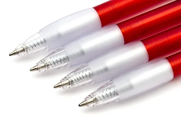Rode pennen — Stockfoto