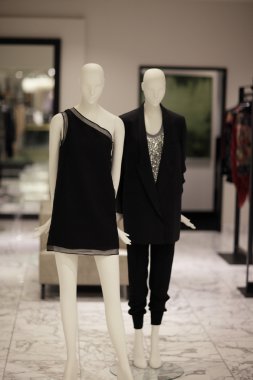 Fashionable mannequins clipart