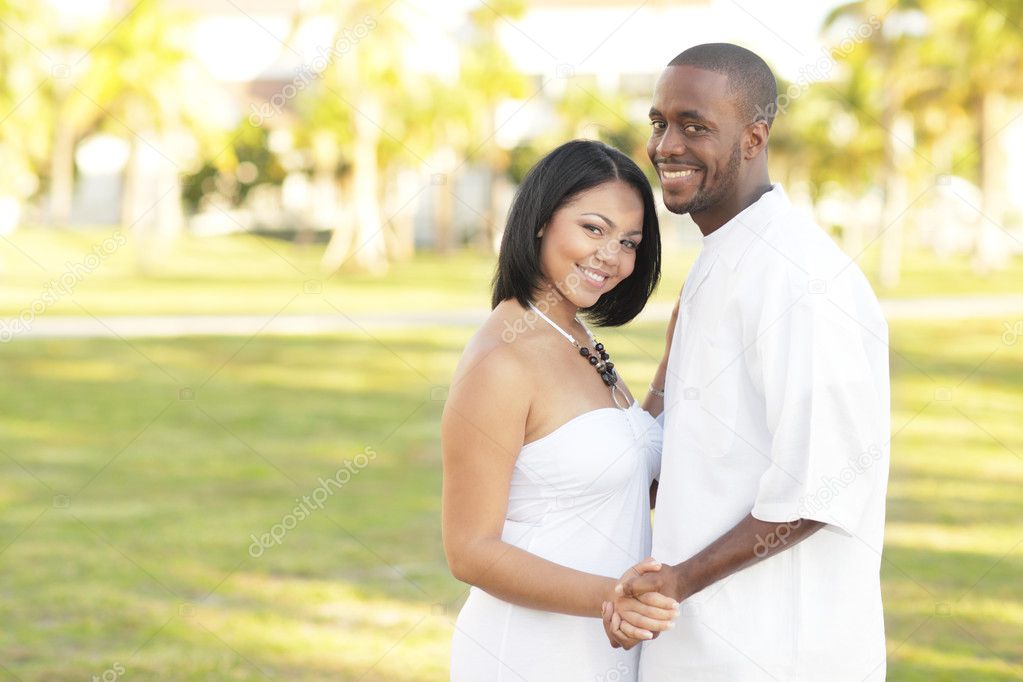 Young multiethnic couple
