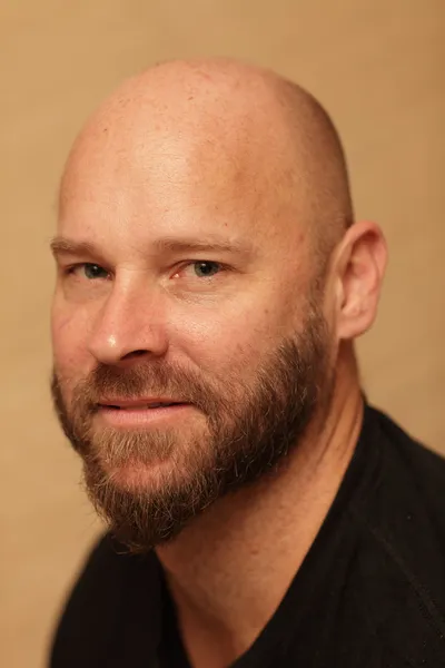 Bald man with a beard — Stock Photo, Image