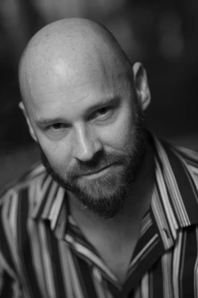 Handsome bald man — Stock Photo, Image