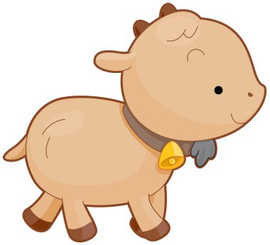 Cute Goat clipart