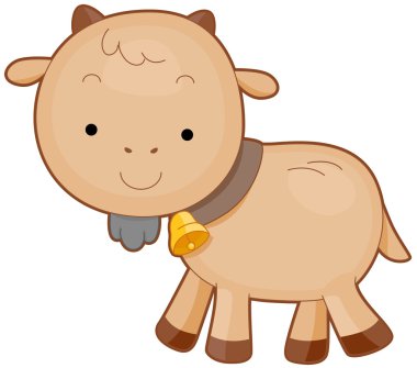 Cute Goat clipart