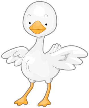 Cute Goose clipart