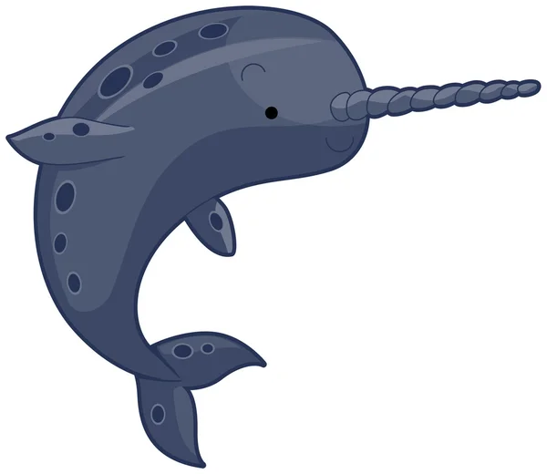 일각 고래 — 스톡 벡터