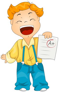 Child showing Grade clipart