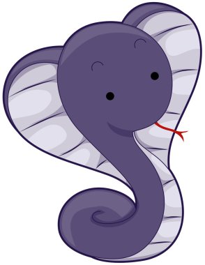 Cute Cobra clipart