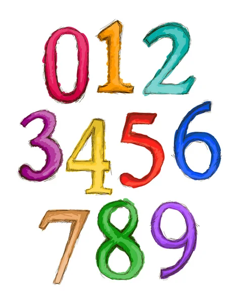 Desenho de números — Fotografia de Stock