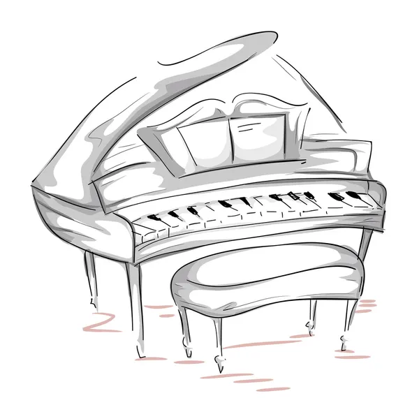 大钢琴 — 图库照片