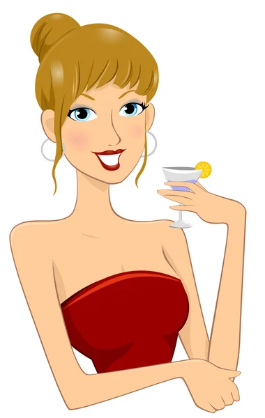 Drinking Cocktails — Stock Photo, Image