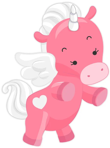 Cute Pink Unicorn — Stock Photo, Image