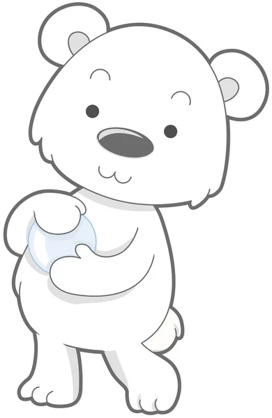 Roztomilý lední medvěd — Stock fotografie