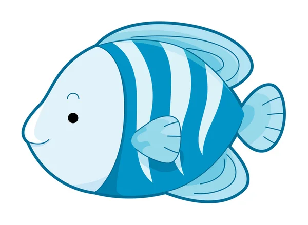 Roztomilá modrá ryba — Stock fotografie