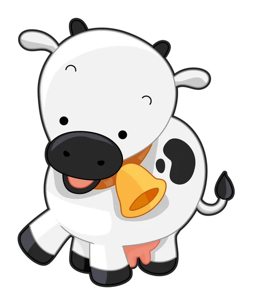 Schattige koe — Stockfoto