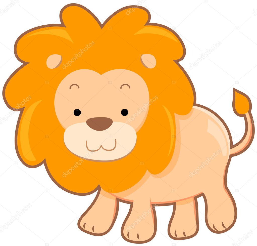 Cute Lion — Stock Photo © lenmdp #3954206