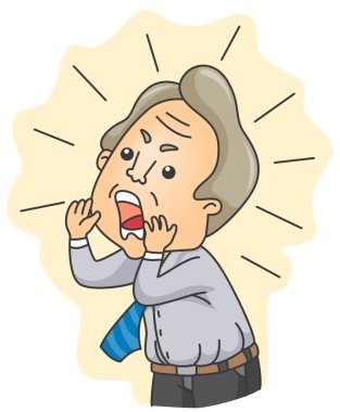 Angry Businessman clipart