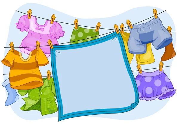 Laundry Frame — Stock Photo, Image