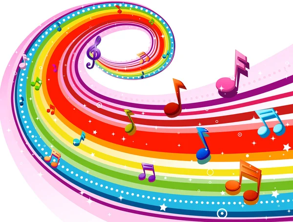 Música arco-íris — Fotografia de Stock