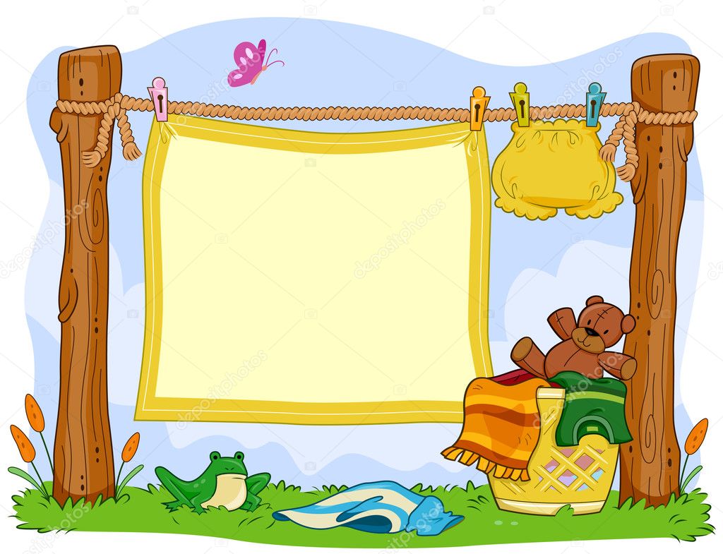 Laundry Frame Stock Photo by ©lenmdp 4009746