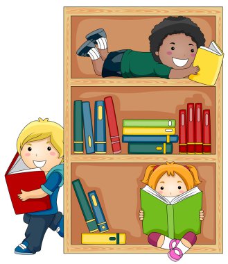 Reading Books clipart